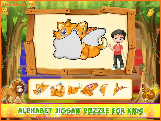 Kids Alphabet Tracing Jigsaw & Color Fun screenshot