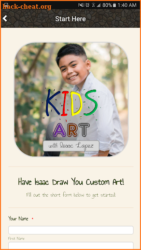 Kids Art with Isaac Lopez screenshot