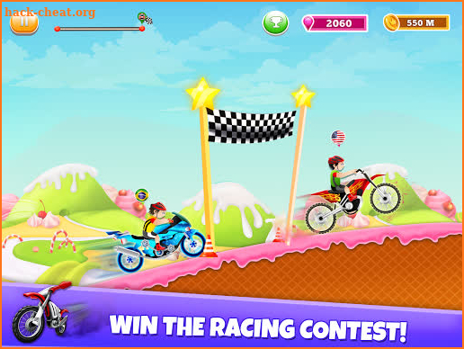 Kids Bike Hill Racing: Free Motorcycle Games screenshot