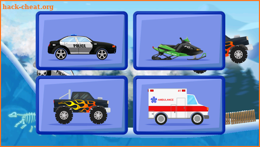 Kids car: Snow racing screenshot