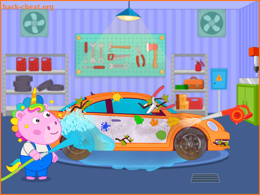 Kids Car Wash Salon: Poppy Unicorn Fun screenshot