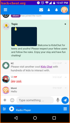 Kids Chat Com screenshot