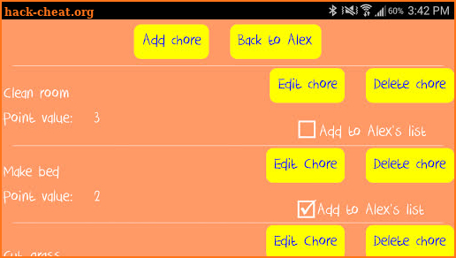Kids Chore Chart screenshot