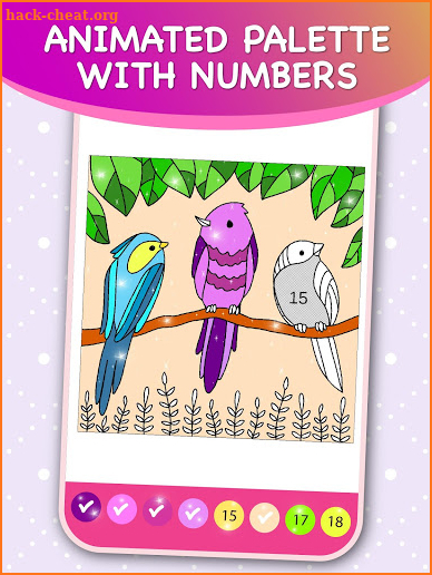 Kids Color by Numbers Book with Animated Effects screenshot