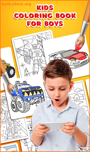 Kids Coloring Book for Boys screenshot