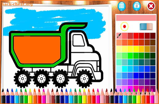 Kids Coloring Book - for Truck tractor screenshot