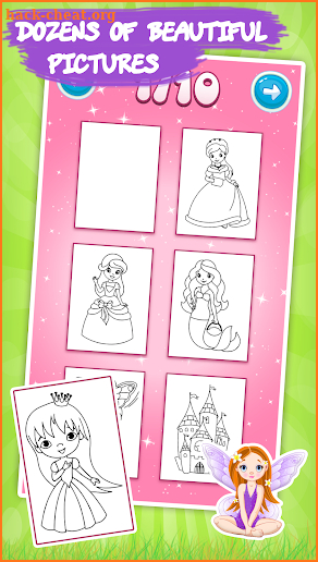 Kids coloring book: Princess screenshot