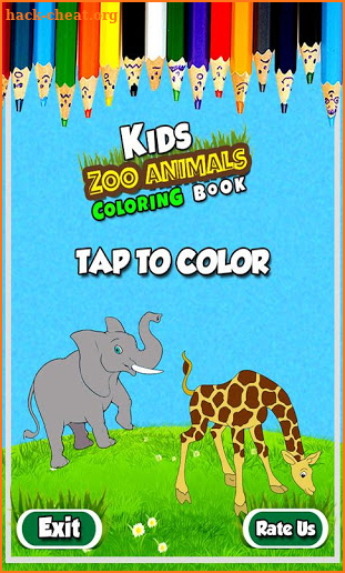 Kids Coloring Book: Zoo Animals screenshot