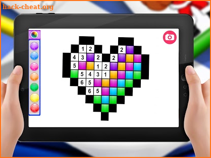 Kids Coloring By Numbers Pixel Art Page screenshot