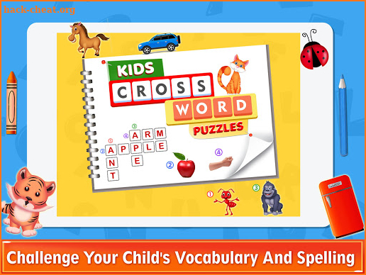 Kids Crossword Puzzles - Word Games For Kids screenshot