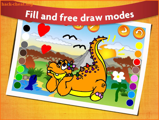Kids Dinosaur Coloring Pages - Free Dino Game screenshot