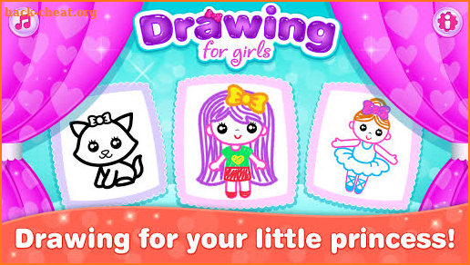 Kids Drawing Games for Girls!🎀 Apps for Toddlers! screenshot