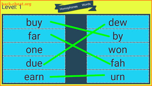 Kids English Homophones Word Learning screenshot