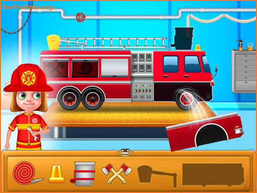 Kids Firefighter: Fire Rescue And Car Wash Garage screenshot