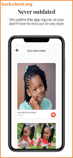 Kids hairstyles screenshot