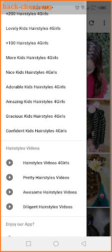 Kids hairstyles for girls screenshot
