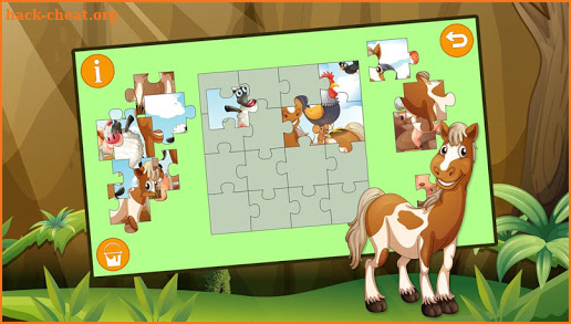 Kids Jigsaw Puzzle Horses screenshot