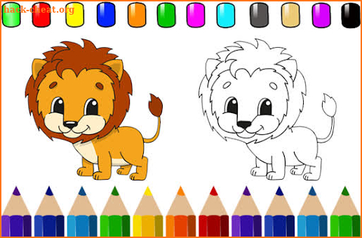 Kids Lion Coloring Book screenshot