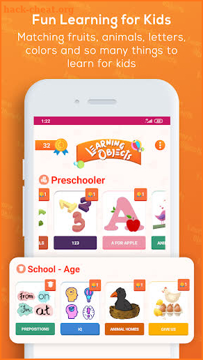 Kids matching game - learning by match objects screenshot