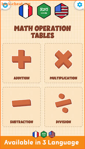 Kids Math Table : Add, Subtract, Multiply & Divide screenshot