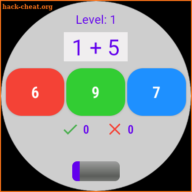 Kids Math (Wear OS) screenshot