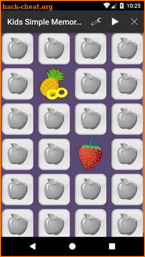 Kids Memory Game - Fruits screenshot