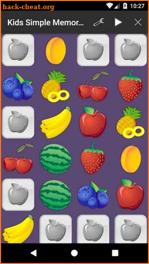 Kids Memory Game - Fruits screenshot