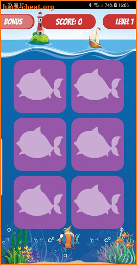 Kids Memory Game: Sea World screenshot