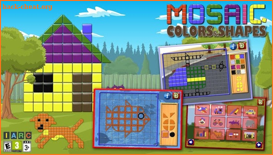 Kids Mosaic Art Shape and Color Picture Puzzles screenshot