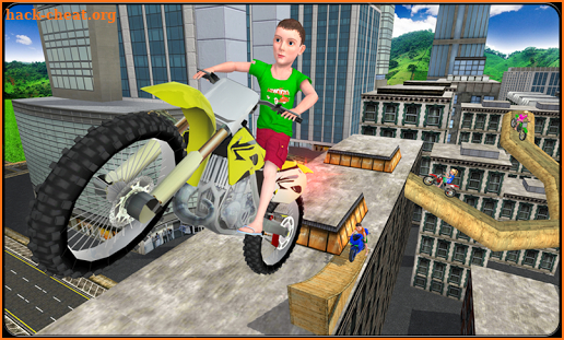 Kids Motorbike Stunts Master Roof Top Arena 2018 screenshot