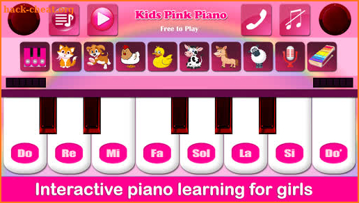 Kids Pink Piano screenshot