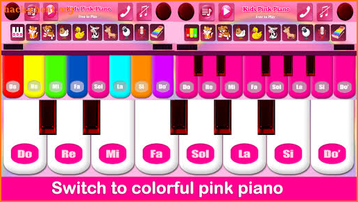 Kids Pink Piano screenshot