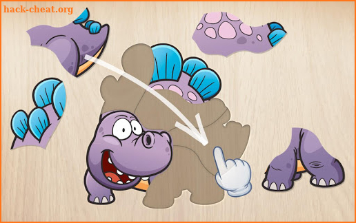 Kids puzzle for preschool education - Dinosaur screenshot