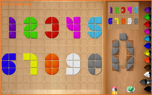 Kids puzzle - Mosaic shapes game screenshot