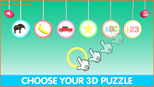 Kids Puzzles 3D (Vehicles, Animals, Shapes, Fruit) screenshot