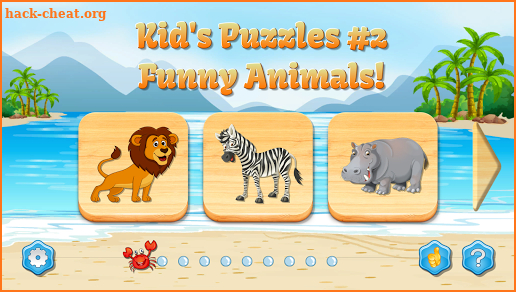 Kids Puzzles, Funny Animals #2 (full game) screenshot
