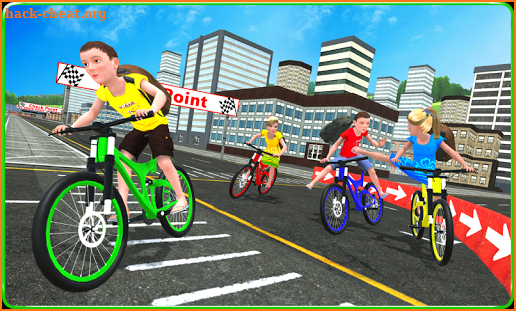 Kids School Time Bicycle Race screenshot
