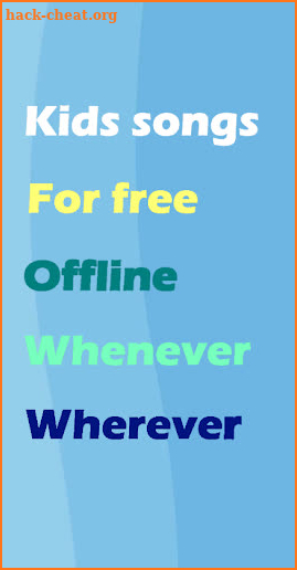 Kids Songs - Listen offline for free screenshot