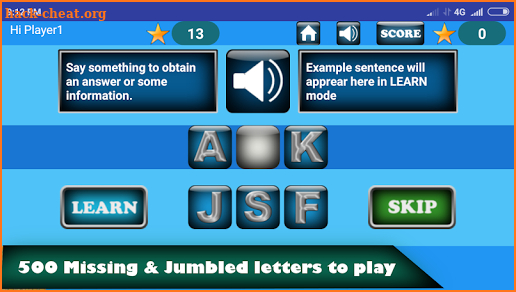 Kids Spelling Game - Learn and Play Verbs screenshot