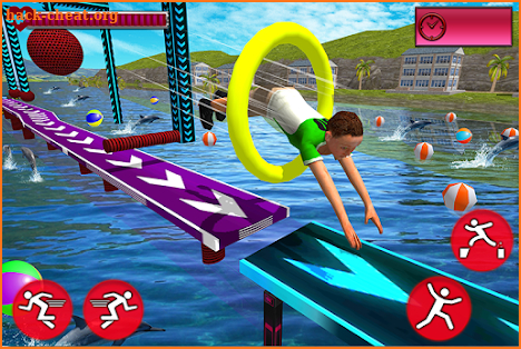 Kids Stunts Water Running Race screenshot