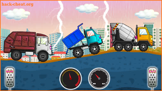 Kids Transport Trucks On Hills screenshot