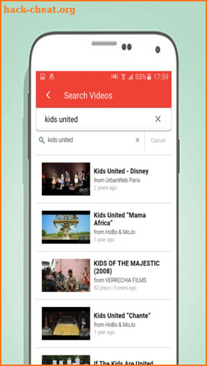 Kids united songs screenshot