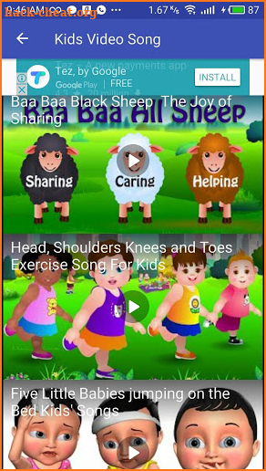 Kids Video Song screenshot