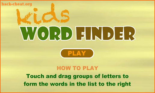 Kids Word Finder screenshot