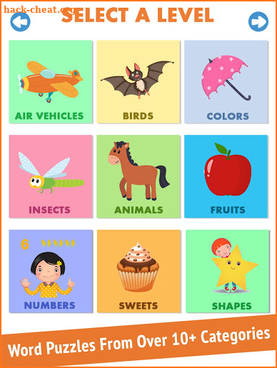 Kids Word Jumbles - Toddlers Hidden Word Games screenshot