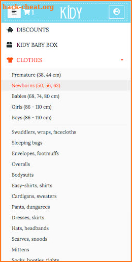 KIDY - Newborn and Baby Clothes and Other Products screenshot