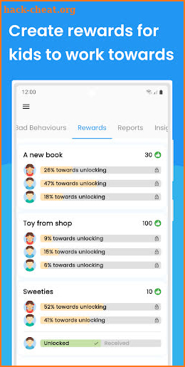 Kidz Behaviour Tracker screenshot