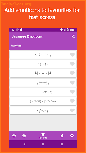 Kikko - Japanese Emoticons Kaomoji screenshot