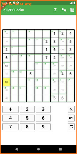 Killer Sudoku screenshot