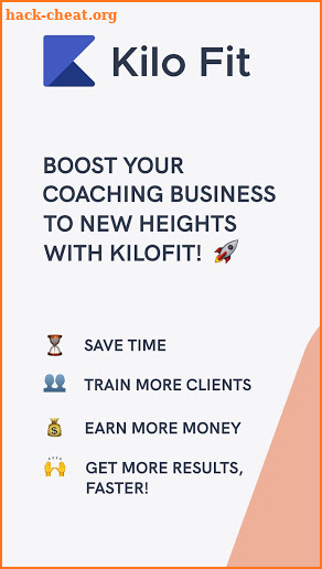 Kilo Fit - coach & trainer app screenshot